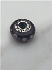 PANDORA  PURPLE BUBBLES MURANO GLASS BEAD - 790693